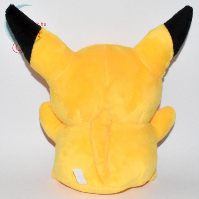 Pikachu nyitott szájú 18 cm-es plüss #2 - hátulról
