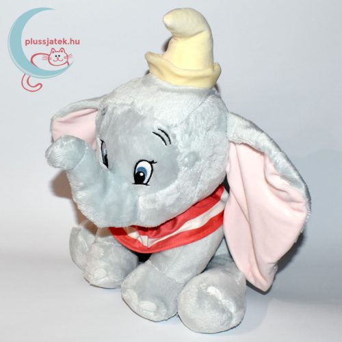 Nagy Dumbo elefánt plüss (30 cm) balról, piros kendővel