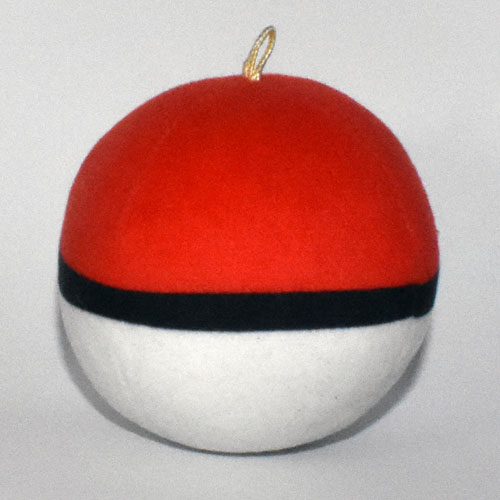 Pokémon plüss Pokélabda (Pokéball) hátulról