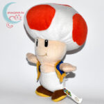 Kék mellényes Toad plüss (Super Mario) balról