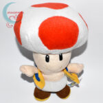 Kék mellényes Toad plüss (Super Mario) felülről