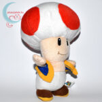 Kék mellényes Toad plüss (Super Mario) jobbról