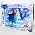 Jégvarázs ékköves 104 darabos puzzle (Frozen Clementoni kirakó) balról