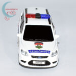 Bburago rendőrautó, járőrkocsi (Ford Focus) elölről