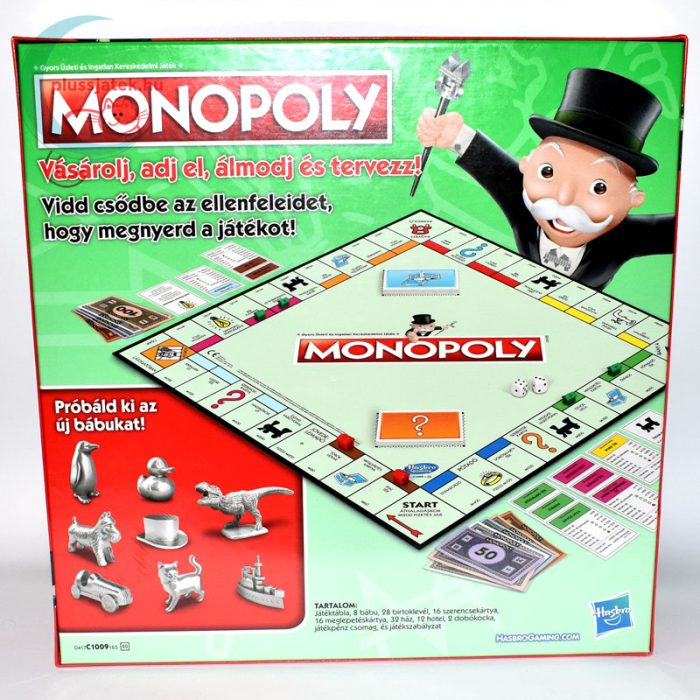 Klasszikus Monopoly (új kiadás) hátulról