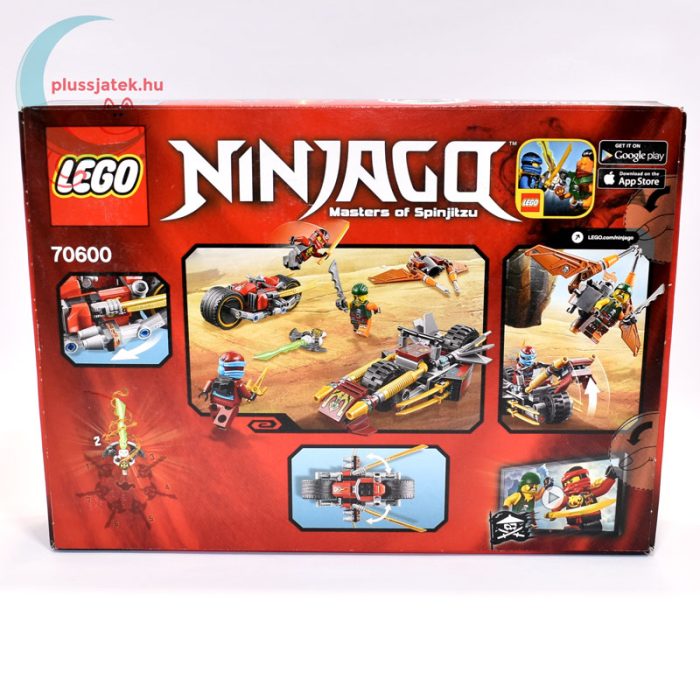 LEGO Ninjago Nindzsa motoros hajsza (70600) Masters of Spinjitzu hátulról