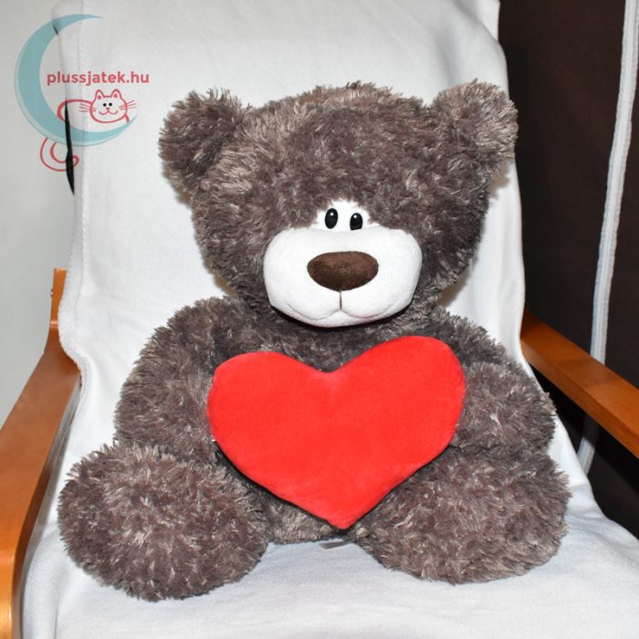 Love & Cuddles hatalmas, 65 cm-es szerelmes plüss maci székben ülve