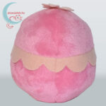 TY Beanie Ballz Foofa boldog rózsaszín plüss virág buborék hátulról