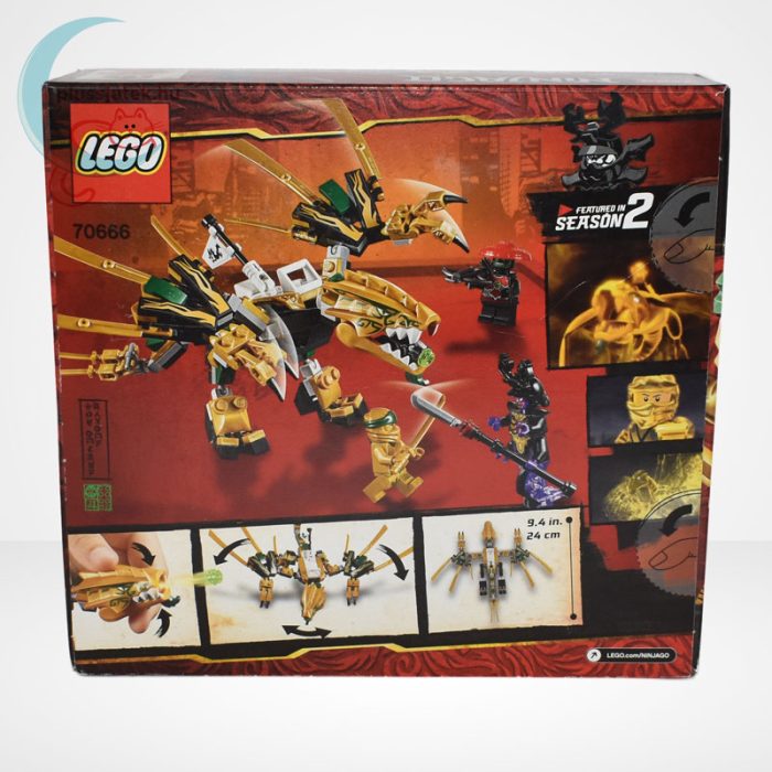 Lego Ninjago - Az aranysárkány (The Golden Dragon) - 70666 hátulról