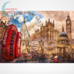 Londoni nosztalgia (Vintage London - 31807) 1500 db-os puzzle, Clementoni, a kép