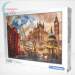 Londoni nosztalgia (Vintage London - 31807) 1500 db-os puzzle, Clementoni, balról