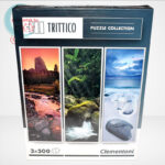 Clementoni 39800 - Természet (Nature) 3 az 1-ben, 3x500 db-os Trittico Puzzle, szemből
