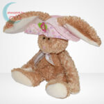 TY Beanie Babies - Sunbonnet plüss nyuszi virágos kalapban, balról