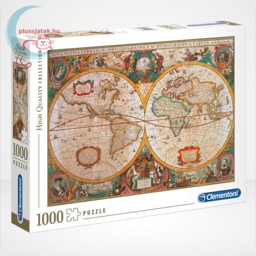 Antik térkép 1000 db-os puzzle (Old Map, Clementoni 31229 - High Quality Collection)