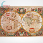 Antik térkép 1000 db-os puzzle (Old Map, Clementoni 31229 - High Quality Collection), a kép
