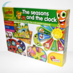 Carotina Preschool - The seasons and the clock (A természet körforgása) 4 az 1-ben angol fejlesztő játék 3-6 éveseknek, balról