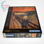 Edvard Munch - A sikoly (The Scream) 1000 db-os puzzle, Clementoni Museum Collection 39377, oldalról