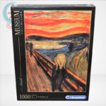 Edvard Munch - A sikoly (The Scream) 1000 db-os puzzle, Clementoni Museum Collection 39377, szemből