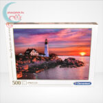 Portlandi világítótorony 500 db-os puzzle (Portland head light - Clementoni 35049), szemből