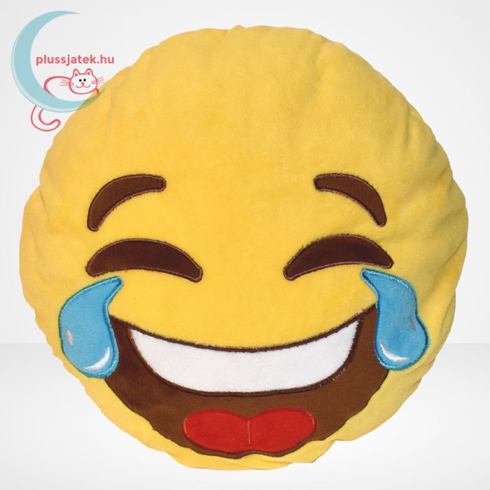 Sírva nevetős emoji plüss párna