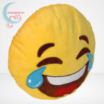 Sírva nevetős emoji plüss párna, jobbról