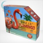 Wow poszter méretű forma puzzle - Flamingó, 100 db