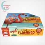 Wow poszter méretű forma puzzle - Flamingó, 100 db, oldalról