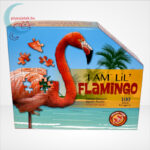 Wow poszter méretű forma puzzle - Flamingó, 100 db, szemből