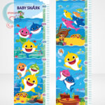Baby Shark: Mérj meg! magasságmérő 30 db-os Clementoni puzzle (20340), a kép