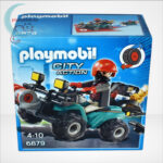 Playmobil - Műkincsrabló szuper quadján, csörlővel (City Action 6879)