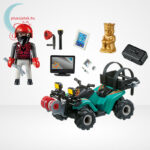 Playmobil - Műkincsrabló szuper quadján, csörlővel (City Action 6879), tartozékok