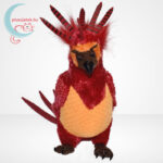 Fawkes - Főnix madár plüss, 23 cm (Harry Potter), szemből