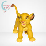 Az Oroszlánkirály: Simba kölyök gumírozott figura - Bullyland, szemből