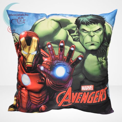Marvel Avengers (Bosszúállók) díszpárna - Hulk és Vasember (40 cm)
