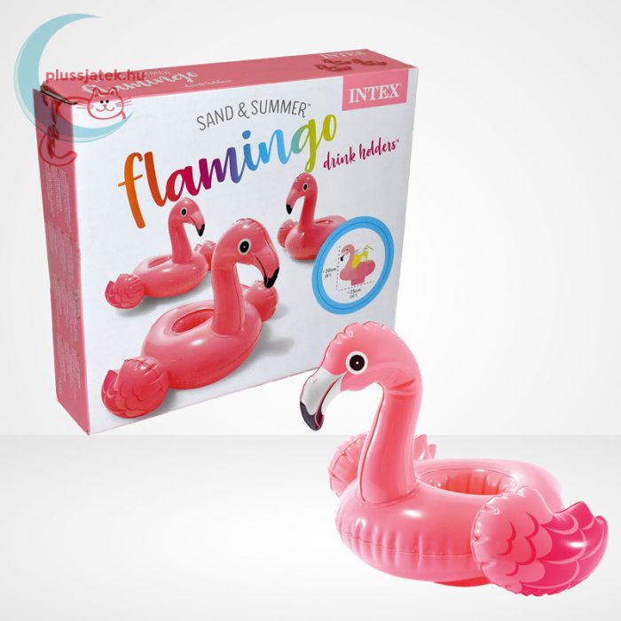 Intex 57500 Flamingó pohártartó 3 db - 33 x 25 x 20 cm, jobbról
