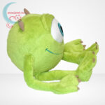 Szörny Rt.: Mike Wazowski mosolygós plüss, hosszú karokkal és lábakkal (18 cm), oldalról