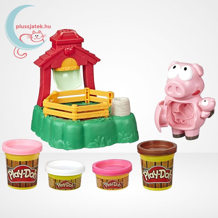Play-Doh: Pigsley és a dagonyázó malacok gyurma készlet, a tartalom