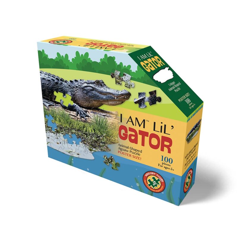 Wow poszter méretű forma puzzle - Aligátor, 100 db