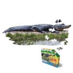 Wow poszter méretű forma puzzle - Aligátor, 100 db, a kép és a doboz