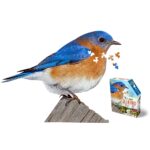 Wow poszter méretű forma puzzle - Kékmadár, 300 db, a kép és a doboza