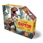Wow poszter méretű forma puzzle - Raptor, 100 db, a doboz