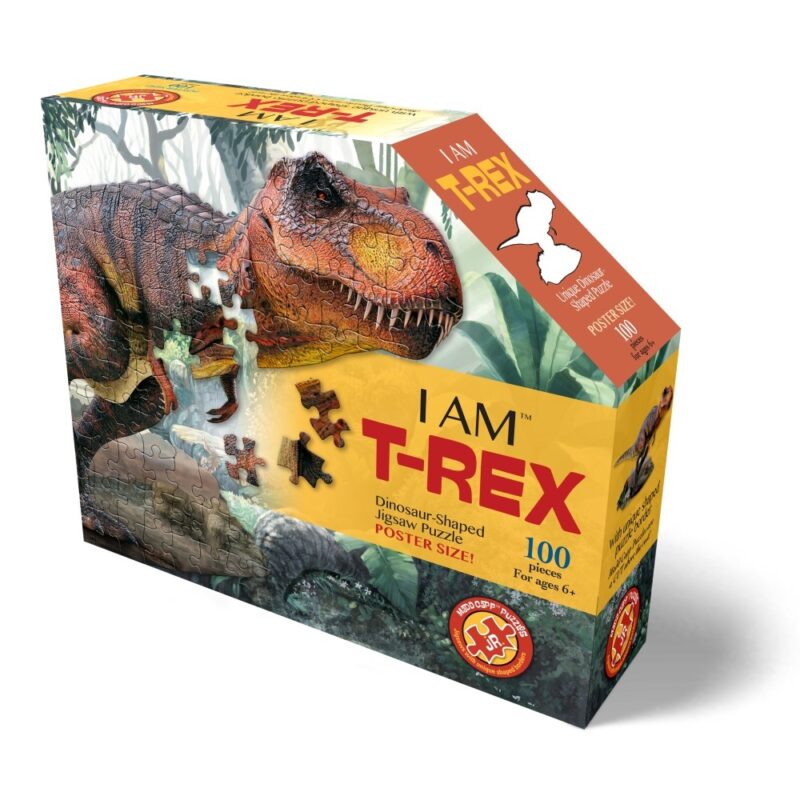 Wow poszter méretű forma puzzle - T-Rex, 100 db, a doboz