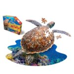 Wow poszter méretű forma puzzle - Teknős, 100 db, a kép és a doboz