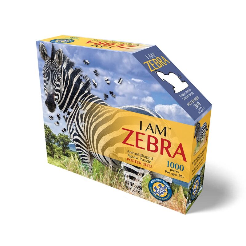 Wow poszter méretű forma puzzle - Zebra, 1000 db