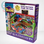 Kinetikus homok: autóverseny szett (Kinetic Sand Build: Crash em Cars), balról