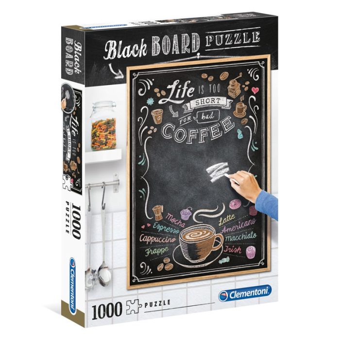 Black Board: Coffee 1000 db-os puzzle (Clementoni, 39466)