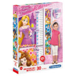 Disney Hercegnők: Mérj meg! magasságmérő 30 db-os Clementoni puzzle (20328)