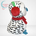 TY Beanie Boos: Nester, a plüss karácsonyi hóbagoly - 15 cm, oldalról