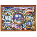 Világítótornyok 1000 db-os puzzle (Lighthouses, Trefl 10584), a kép