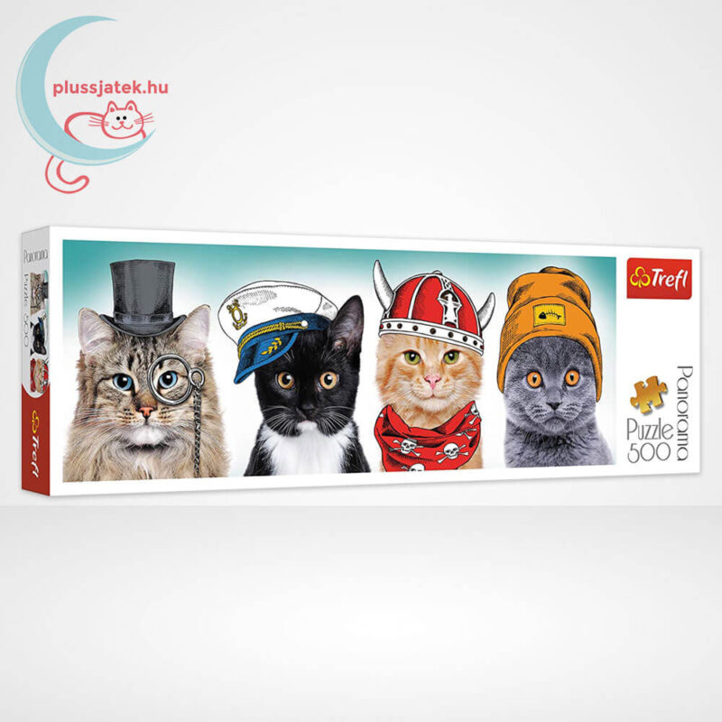 Bolyhos cicák panoráma puzzle, 500 db (Trefl 29504)